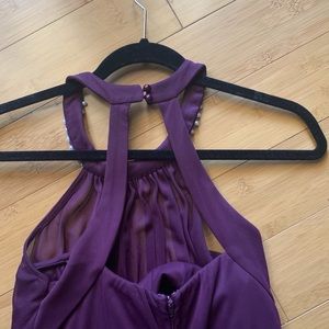 Speechless Dresses - Plum Gown with pearl neckline Speechless Dresses - Plum Gown with pearl neckline